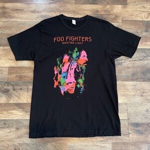 Foo Fighters Wasting Light 2011 Concert Tour Tee Dave Grohl Band T-Shirt